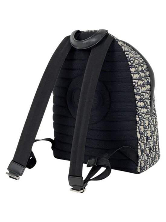 Dior Trotter Pattern Backpack Canvas Blue Black main image 9